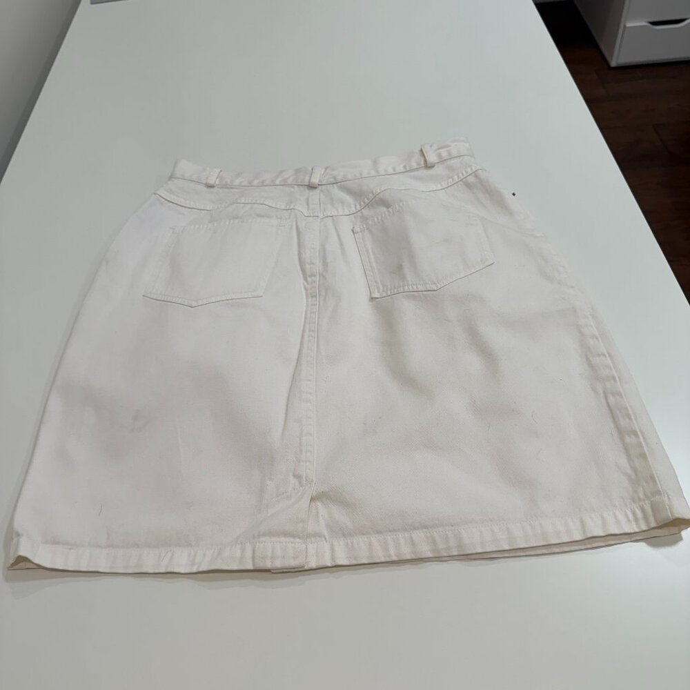 Cambridge Dry Goods white cotton skirt
